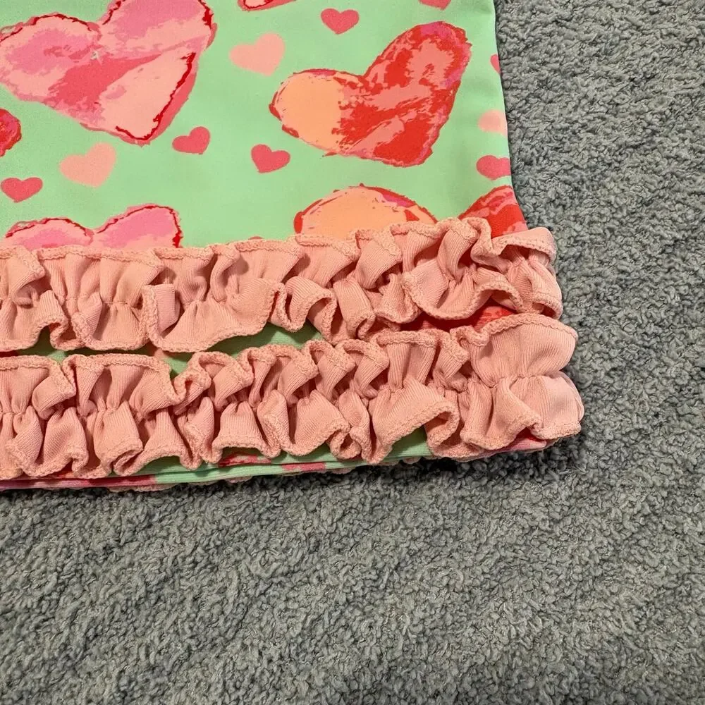 Ruffle Butts-Baby Girl-Little Love-Heart Print/Bikni/Swimsuite-3-6m-Nylon